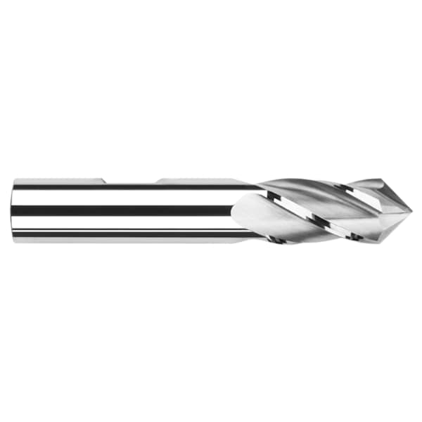 Drill/End Mill - Cobalt - Mill Style - 4 Flute, 1.0000" (1), Included Angle: 90 Degrees